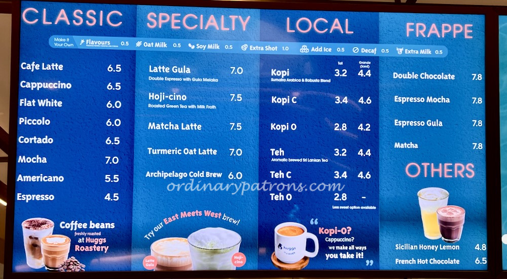 Huggs Collective Aibi Maxwell Cafe Menu