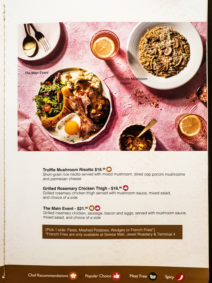 Menu of Coffee Club 
