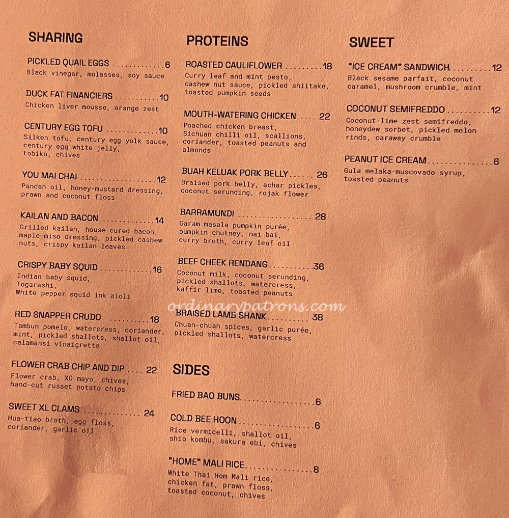 808 Eating House Menu