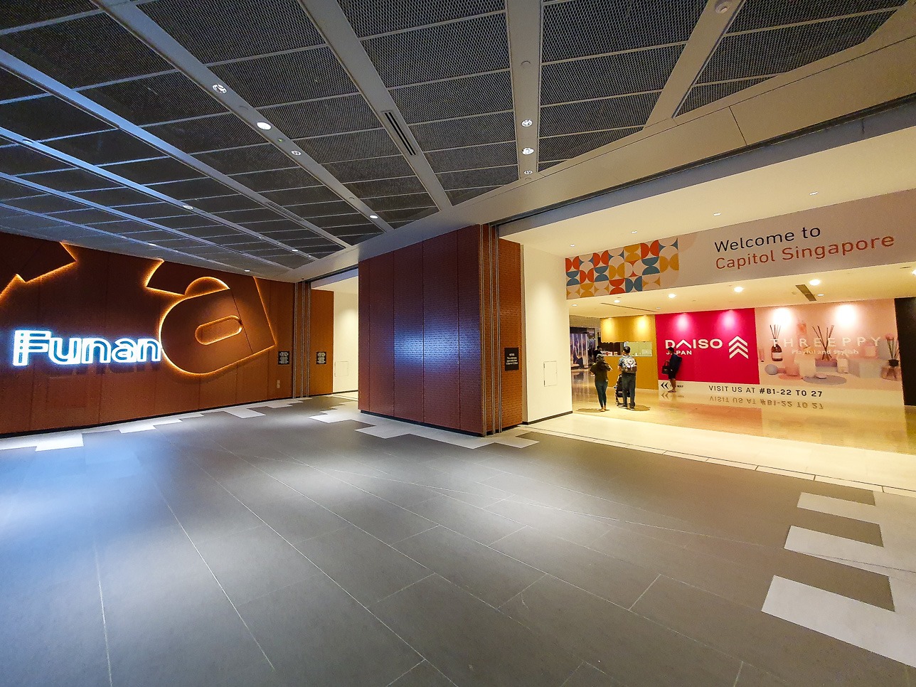 Funan Mall Underpass to Capitol and City Hall MRT Station