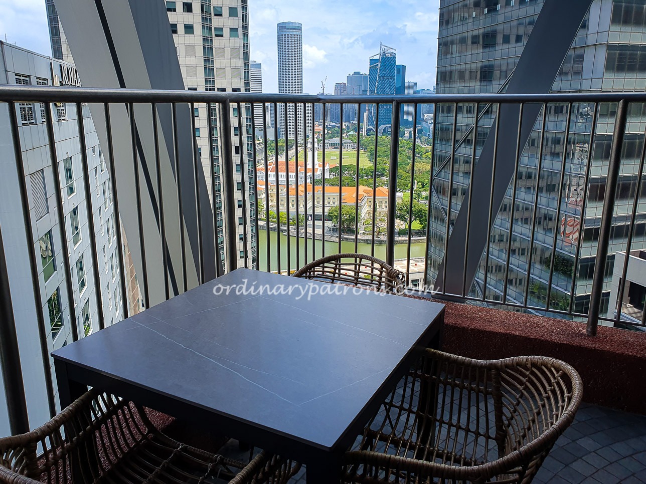 view from Sol & Luna's alfresco terrace 