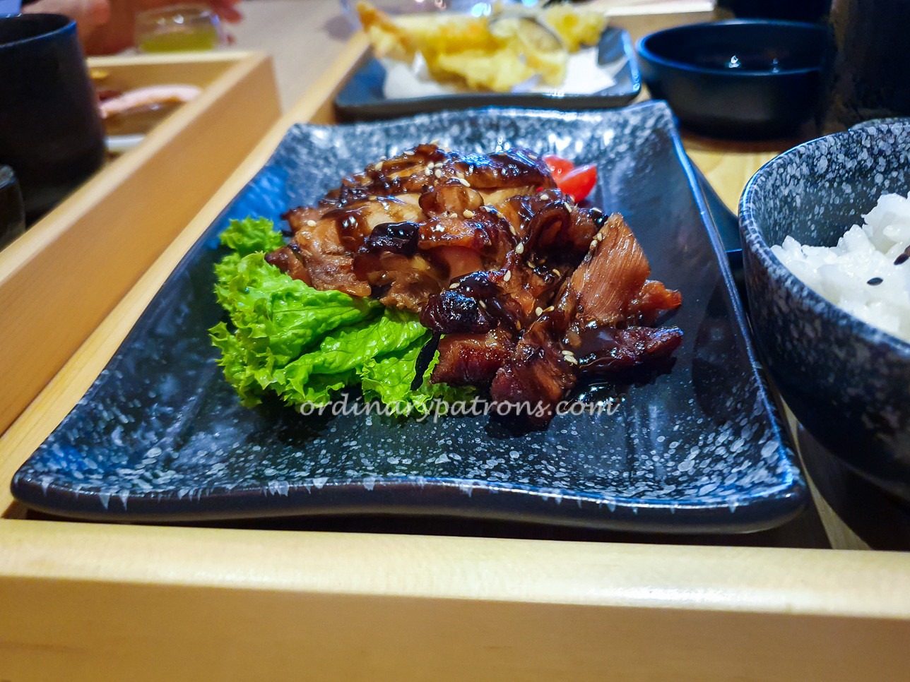 teriyaki chicken at issho izakaya One Fullerton