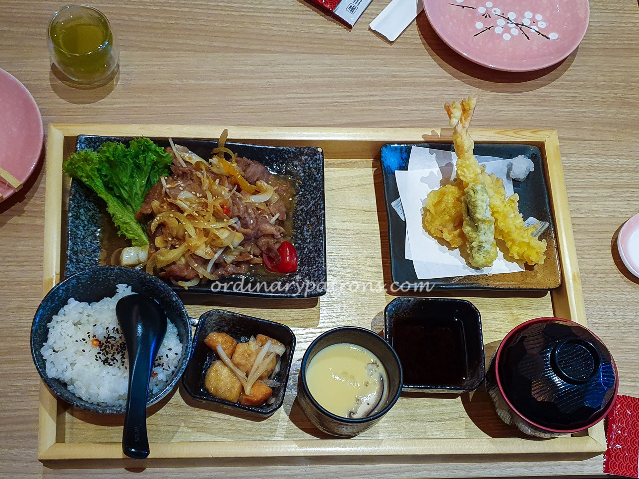 Set Lunch at issho izakaya One Fullerton