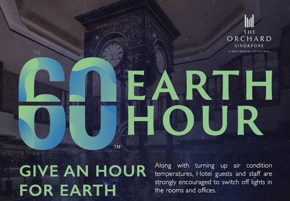 Earth Hour 2024 at The Orchard Hotel Singapore