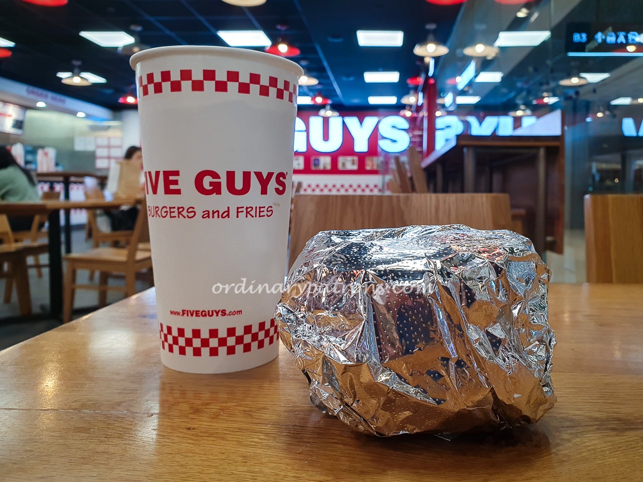 Five Guys Singapore Little Bacon Burger