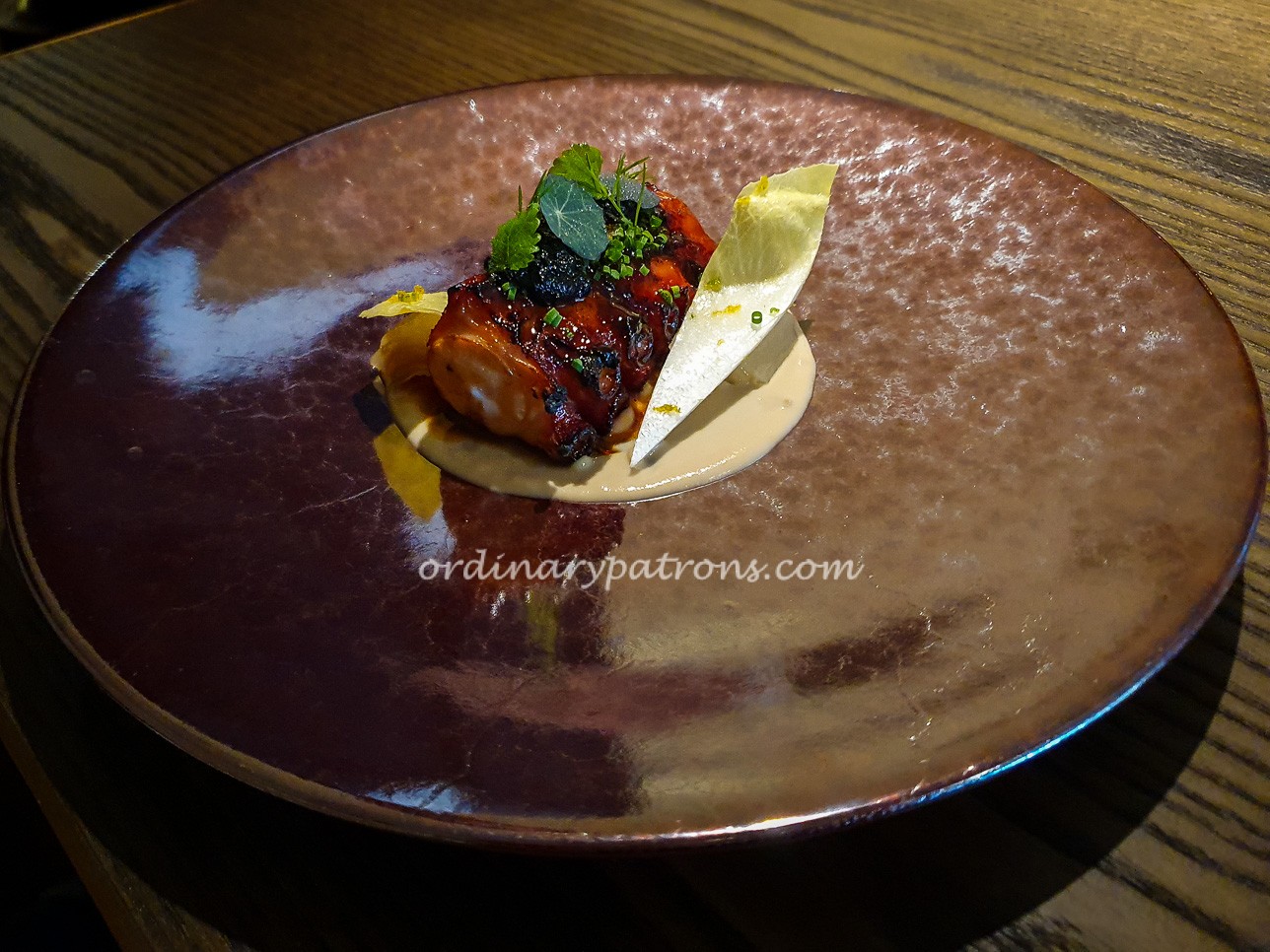 Grilled octopus, tamarind brown butter soy, cuttlefish XO sauce 