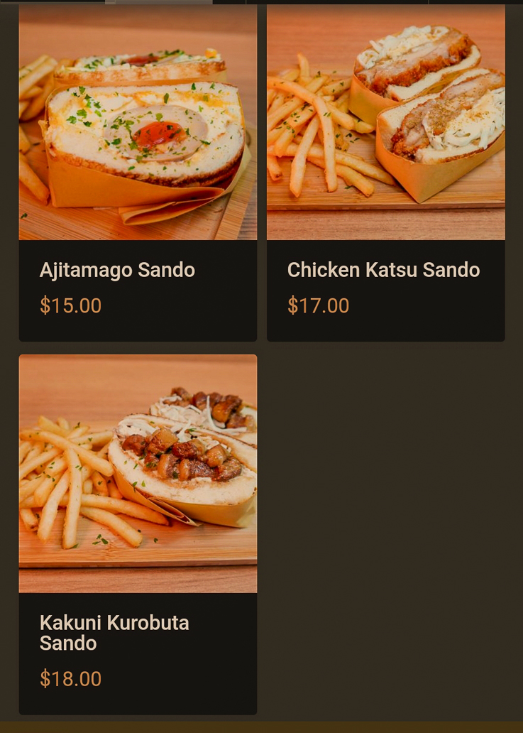 Ne Ne Neko menu