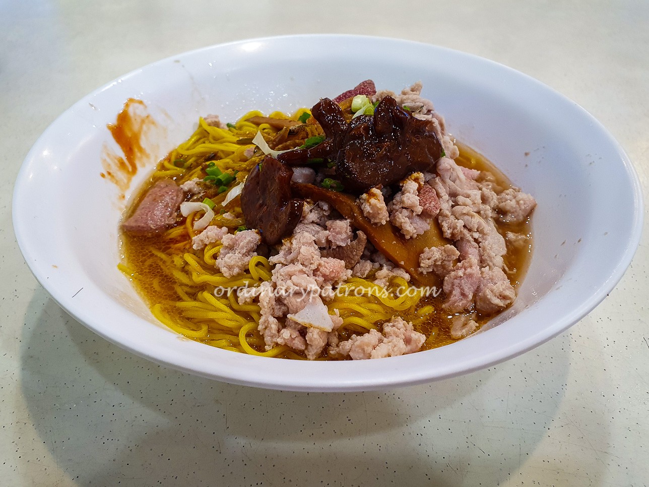 Seng Huat Mushroom Minced Meat Noodle