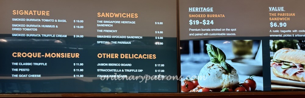 The Grocer Food Hall at Fairprice Finest Clarke Quay LPB Market Menu