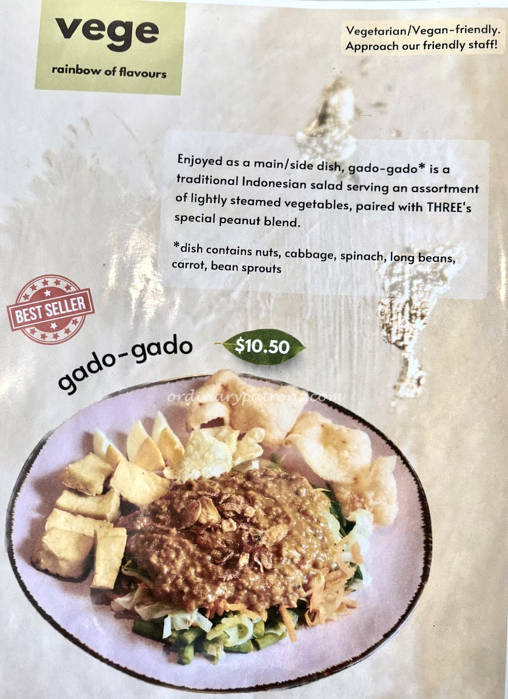 Three by Garamika Menu 