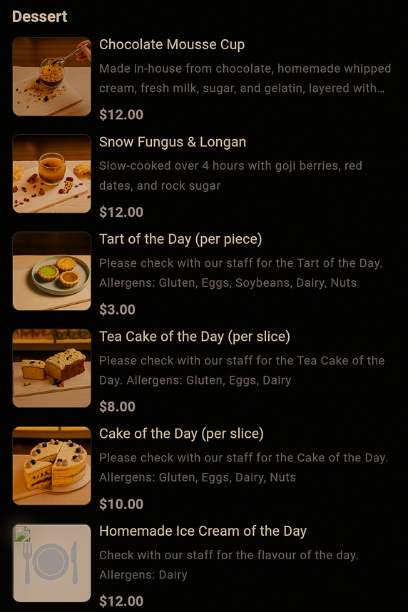 Anatta Menu