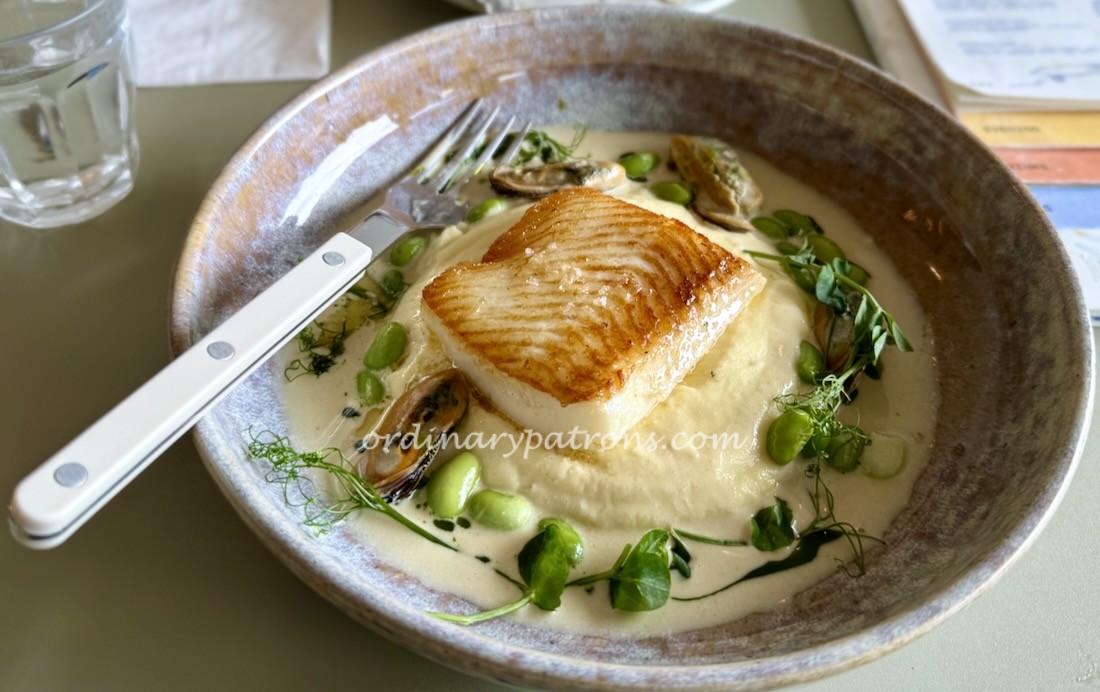 pan-seared halibut. - Frankie & Fern's Set Lunch