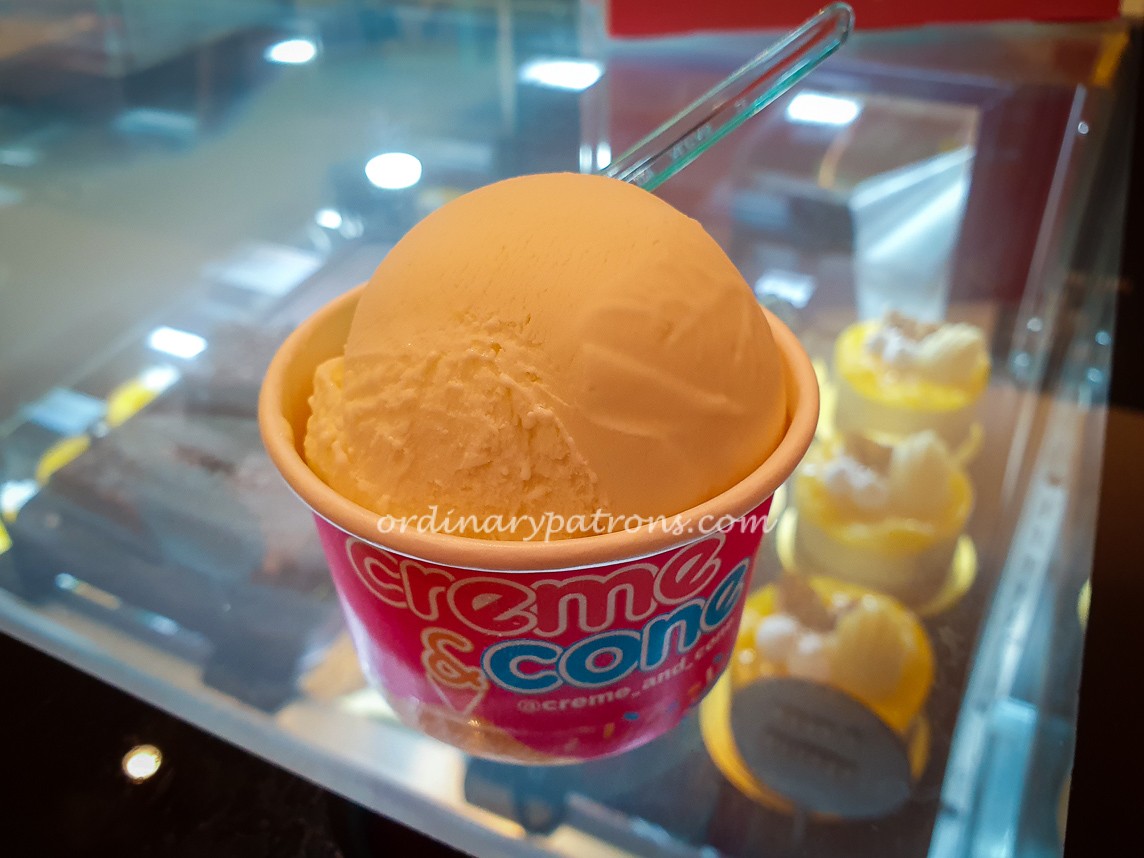Creme & Cone Mao Shan Wang Gelato ice cream
