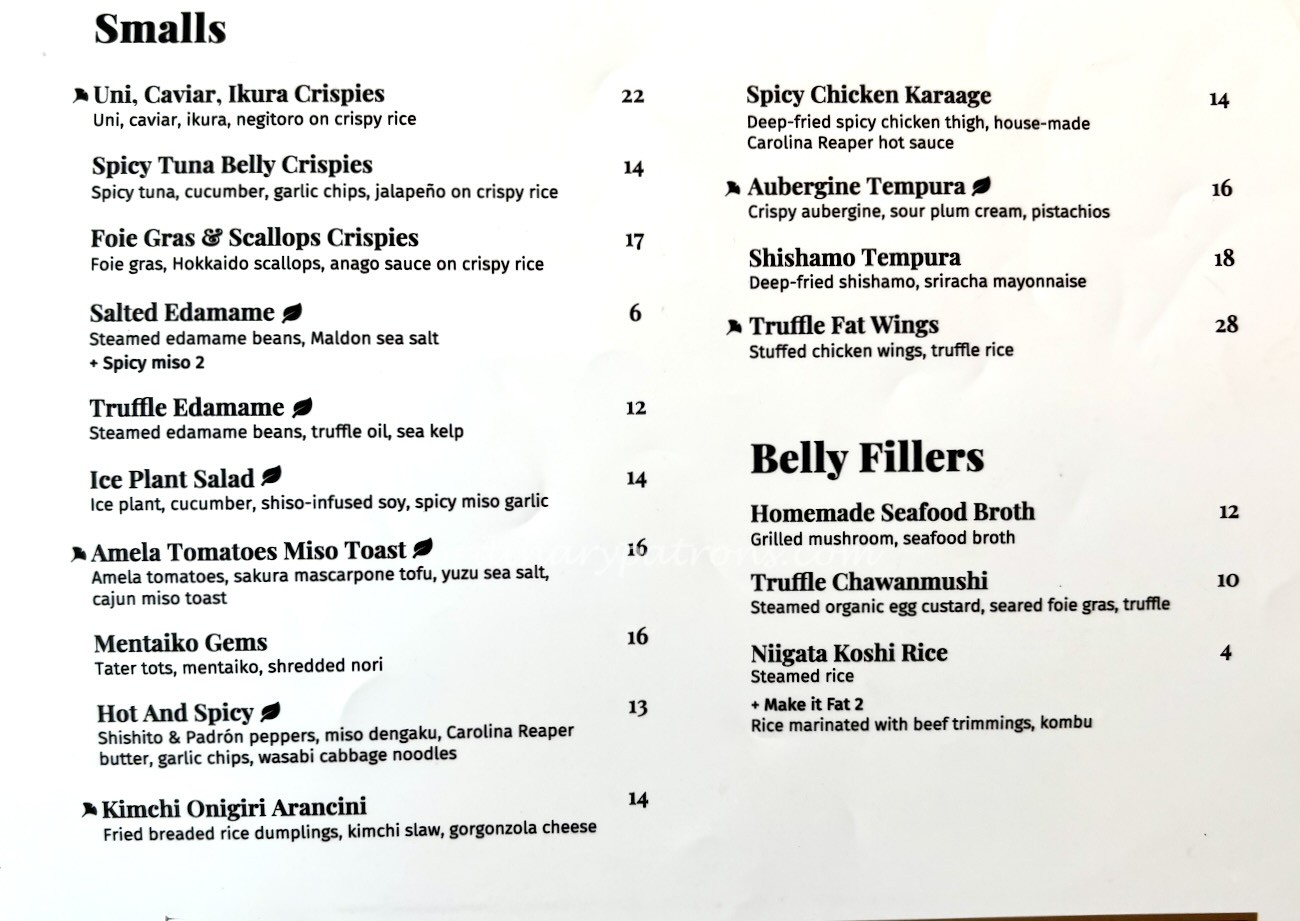 Ginkyō by Kinki menu at One Holland Village