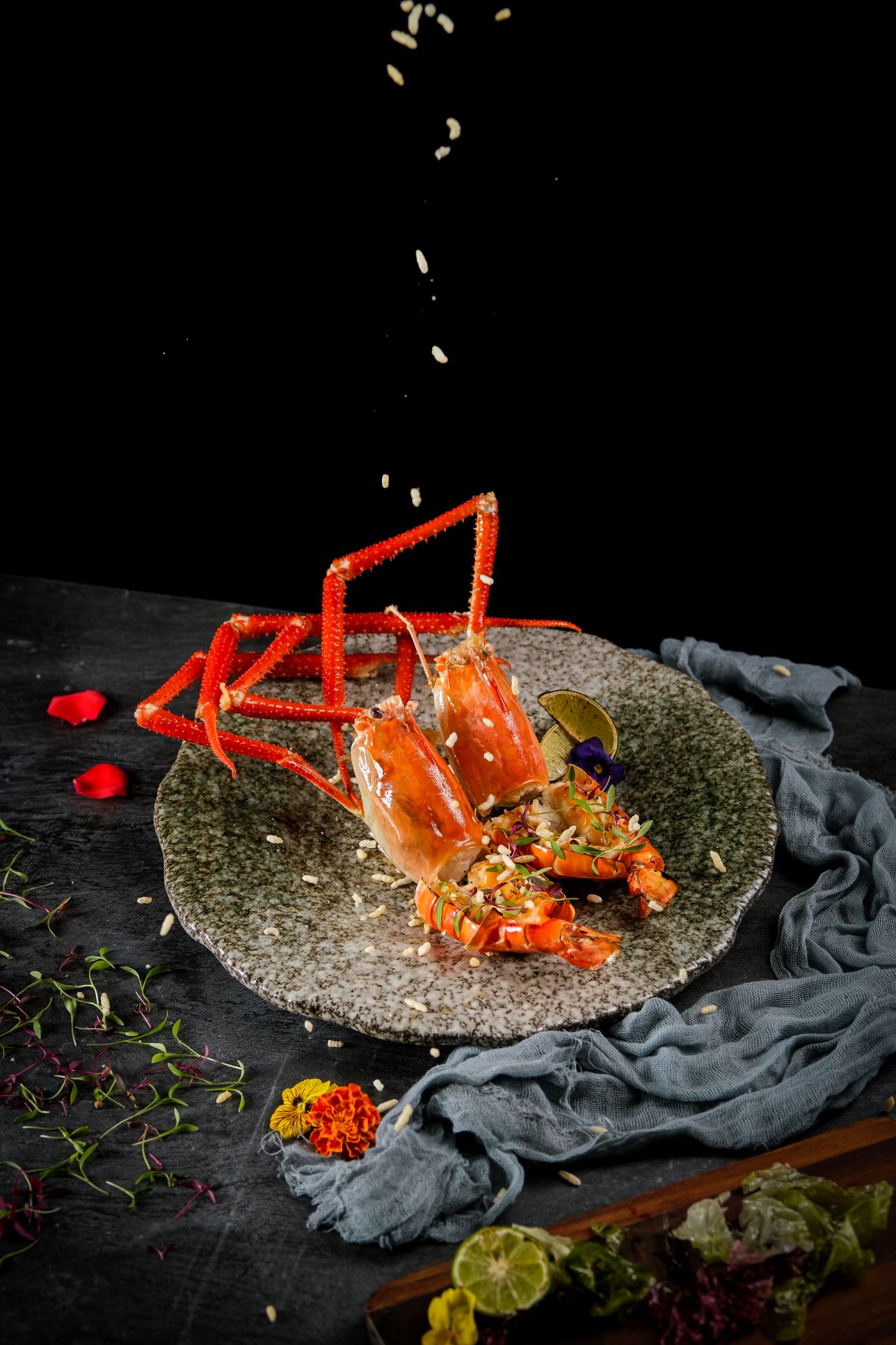 Jumbo River Prawn Thermidor at Dusk