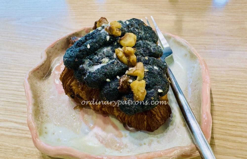 black sesame croissant