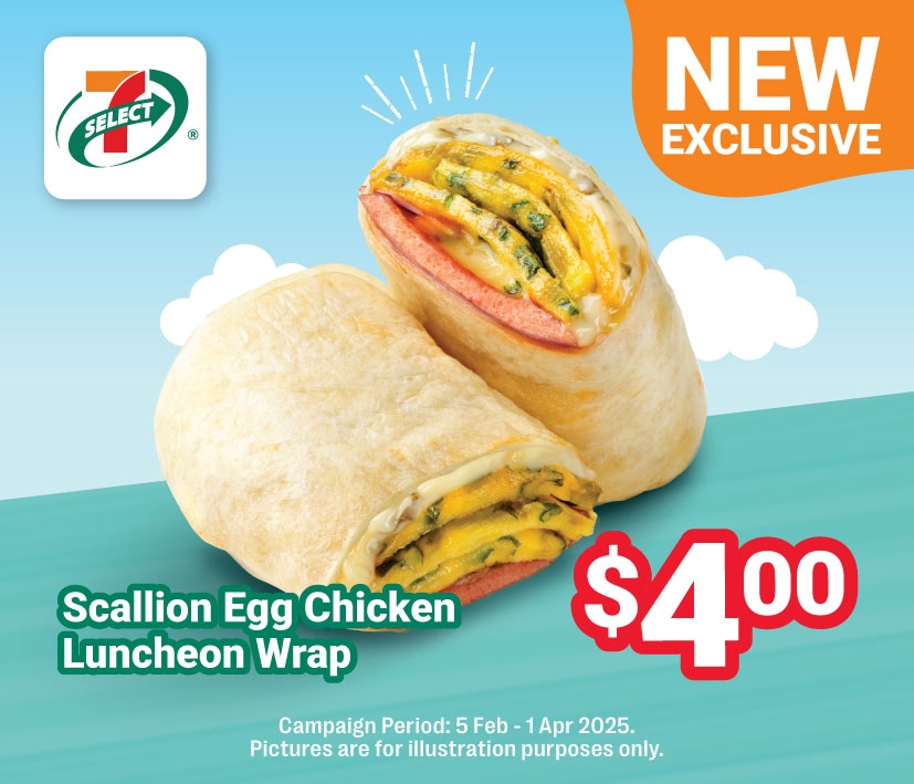 7-Select Scallion Egg Chicken Luncheon Wrap