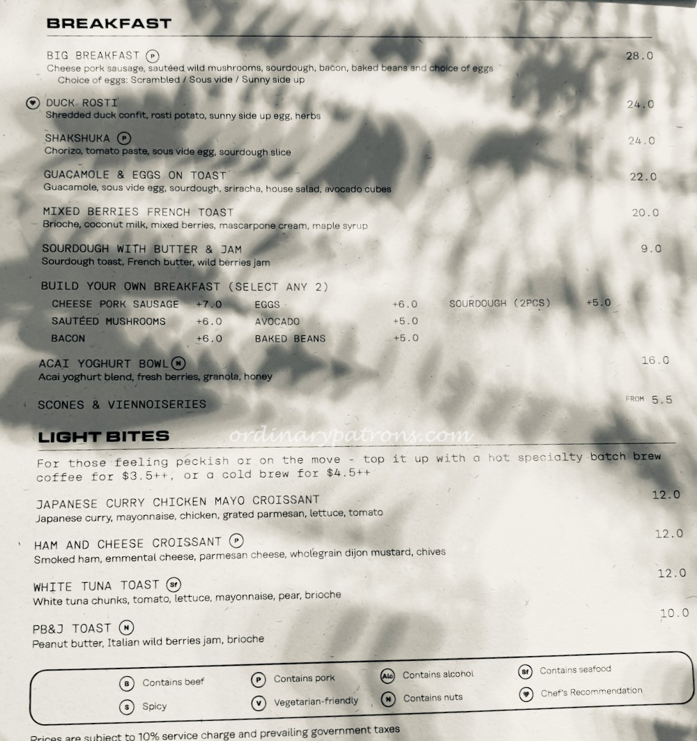PPP Coffee New Bahru food menu