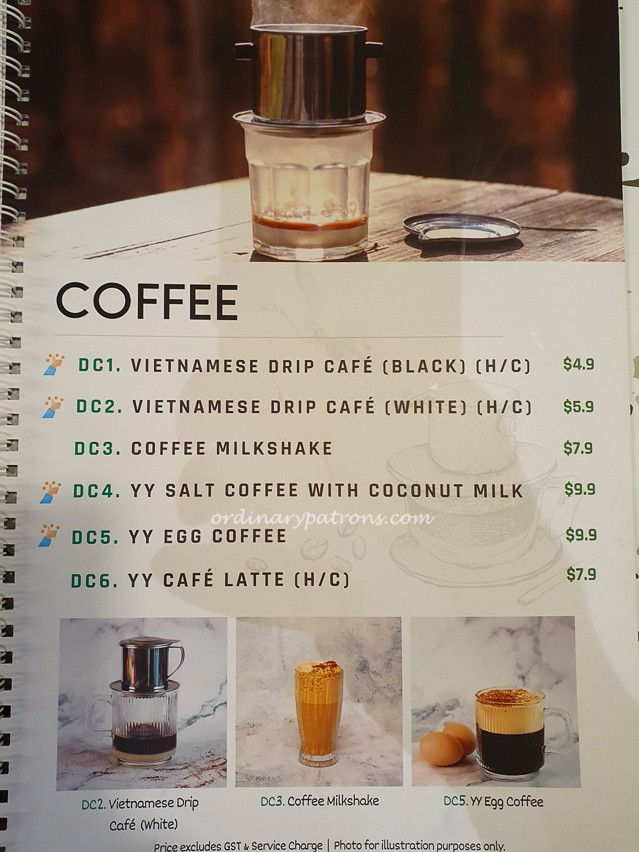YenneY Menu - Coffee