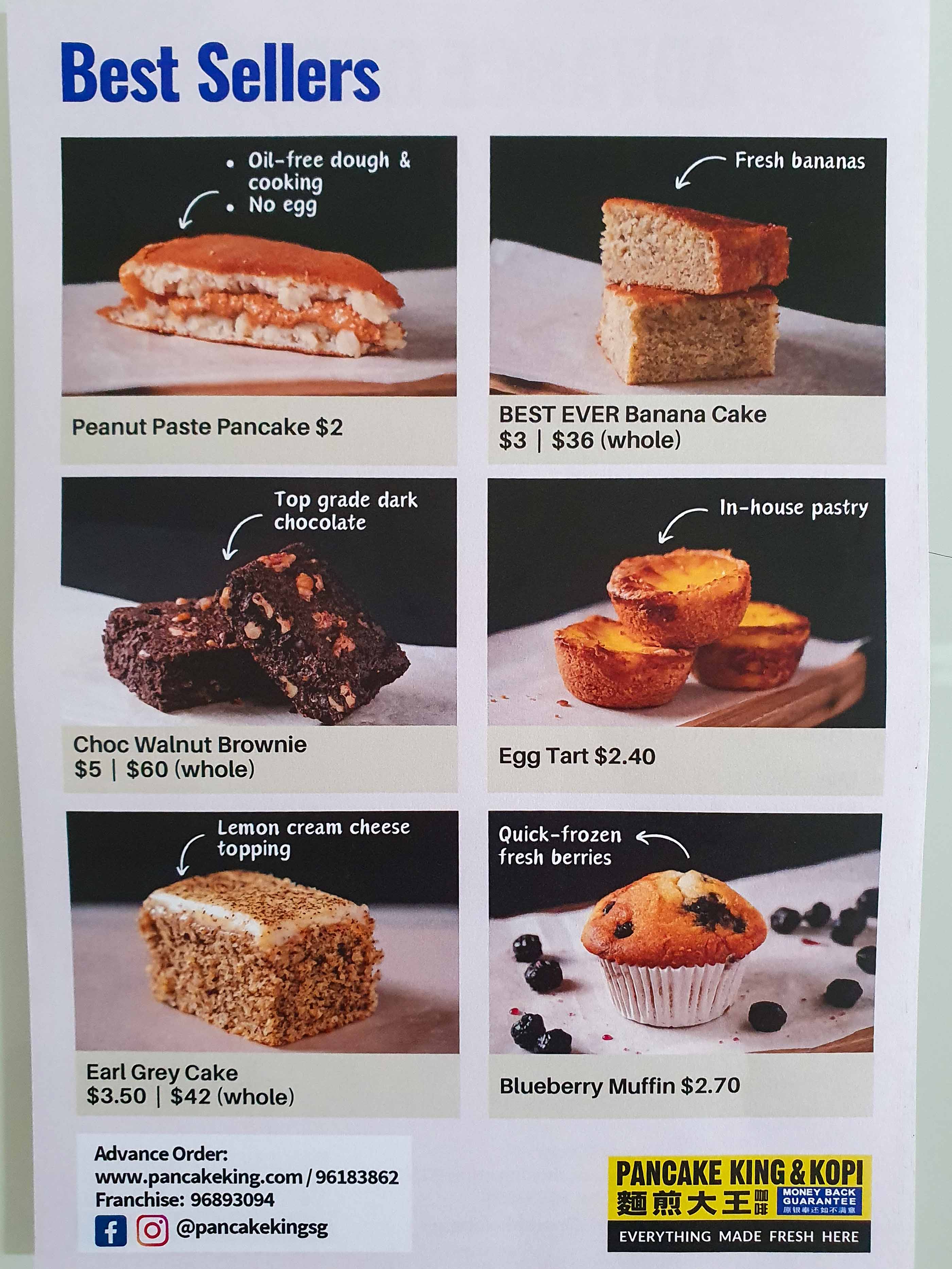 Pancake King Menu