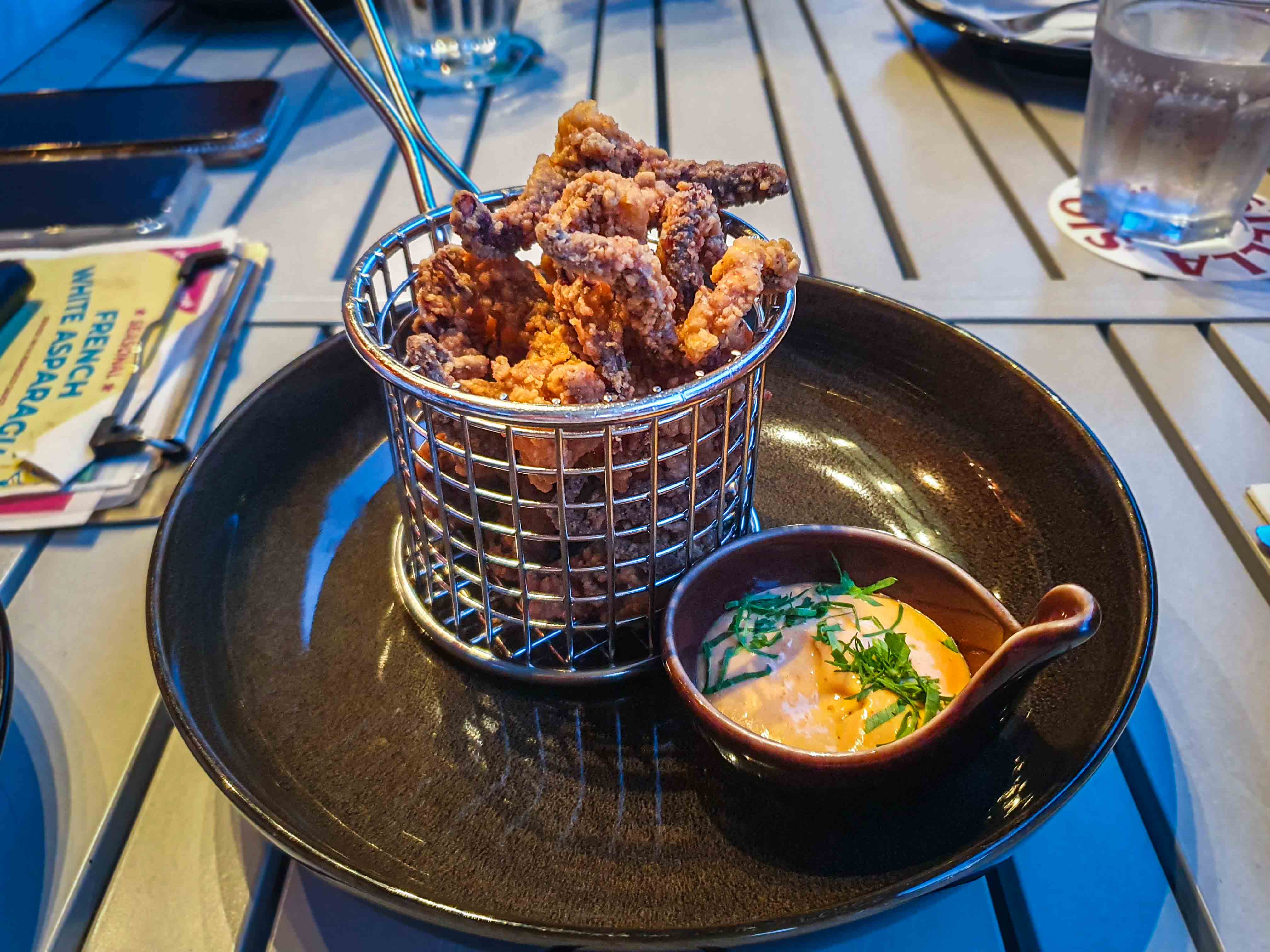 Calamares Fritos at Spanish restaurant in Sentosa Cove 