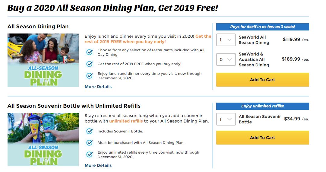 Seaworld Orlando And Busch Gardens Tampa Bay Announce All Season Dining Pass