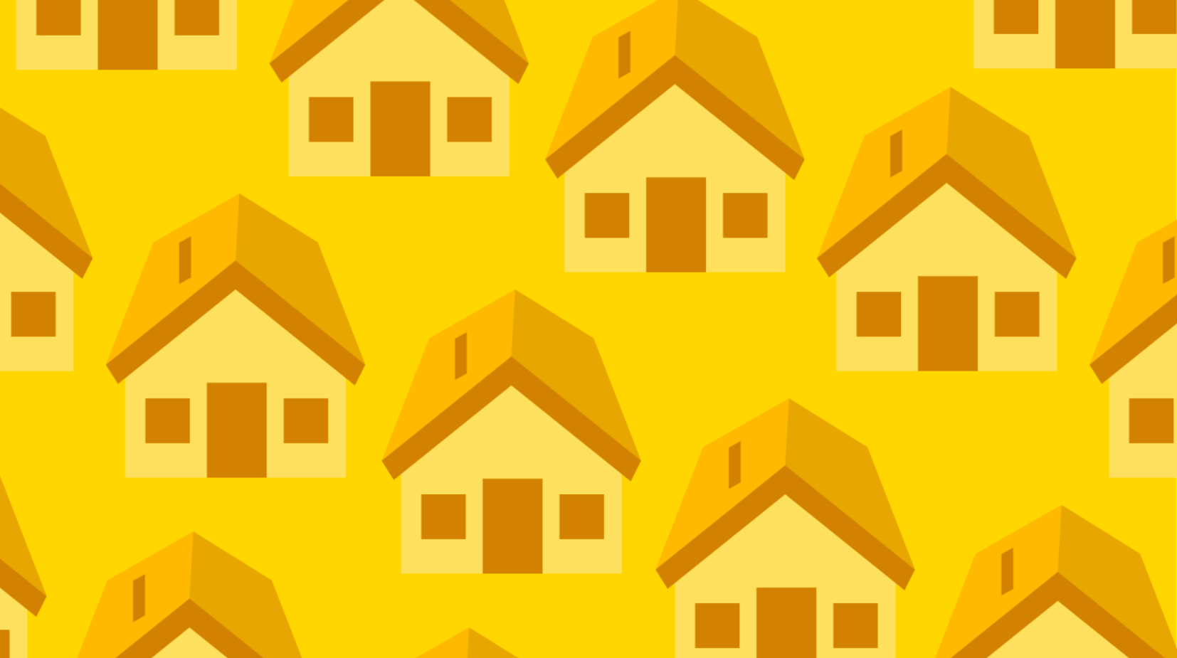 yellow and orange illustrated houses