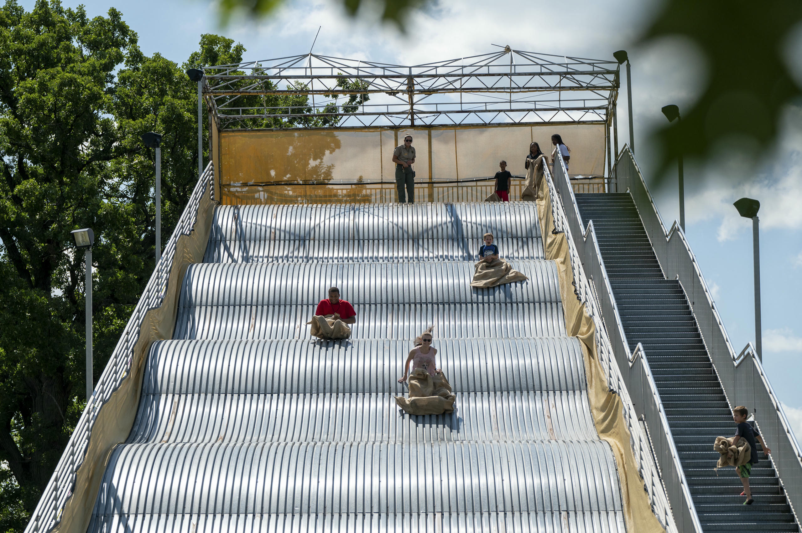 We rode Belle Isle’s giant slide with a physicist