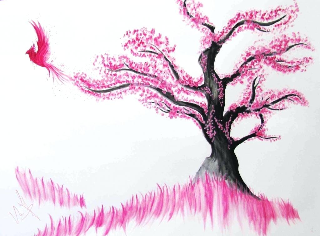 Cherry Blossom Tree Drawing Step By Step At Paintingvalley
