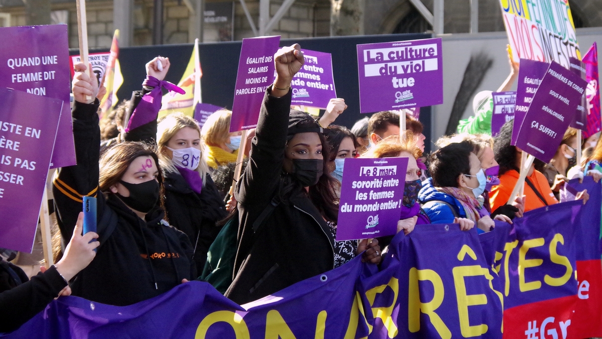 Greve Feministe Du 8 Mars Une Manifestation Prevue De La Gare Du Nord A L Hopital Tenon Paris Lights Up
