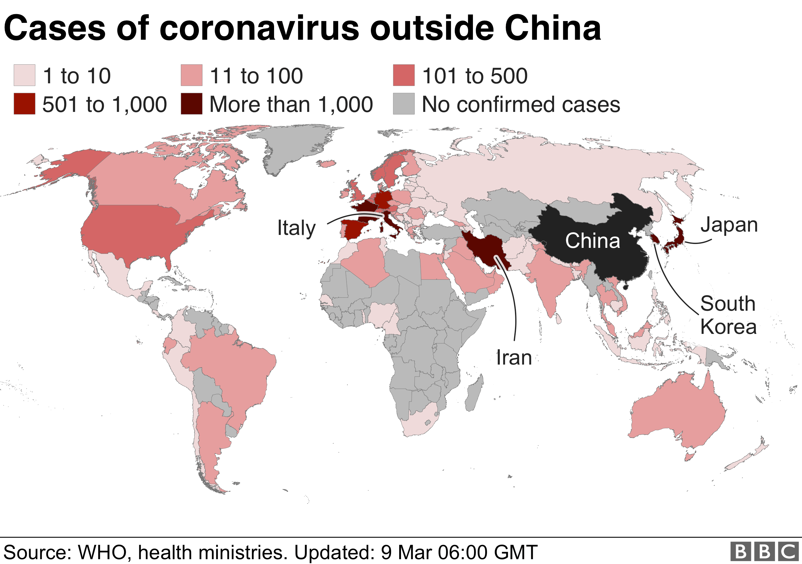 coronavirus map