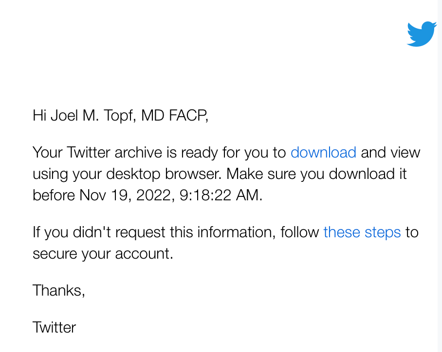 Download Your Twitter Archive Part 2 Precious Bodily Fluids