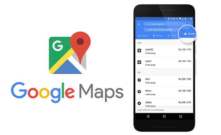 Google Maps cab