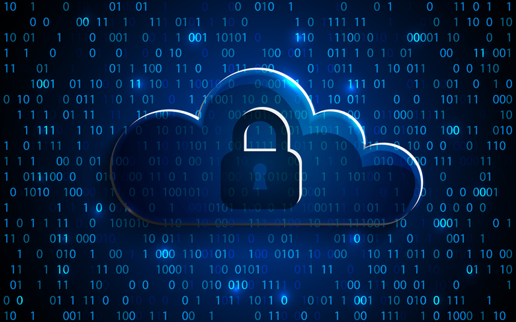 Abstract security cloud technology background, key lock and could technology background, Vector Illustration Secure Your Passwords