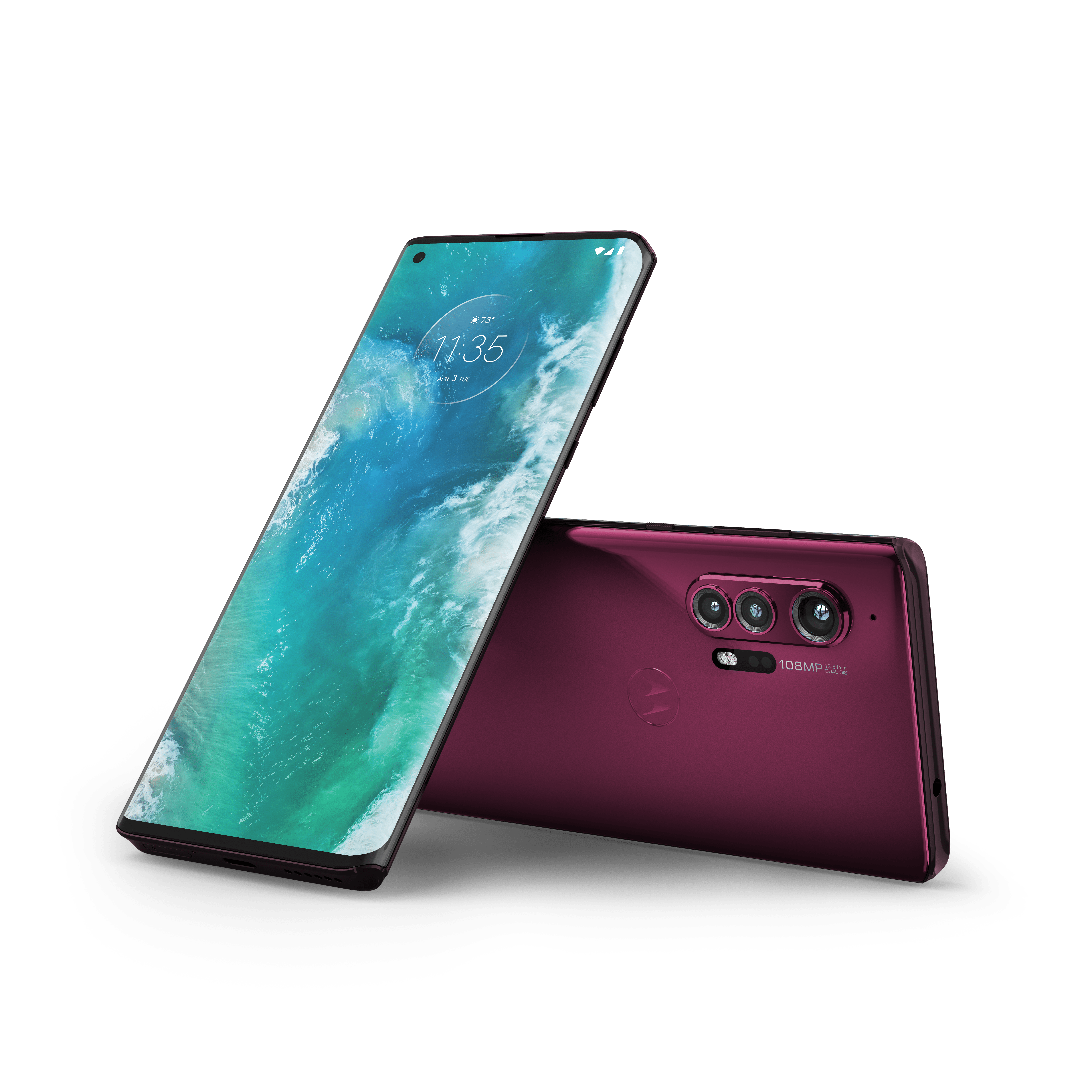 motorola edge+ smoky sangria laydown combo
