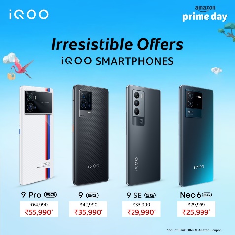 iQOO Announces Irresistible Offers for the Customers During Amazon Prime Days