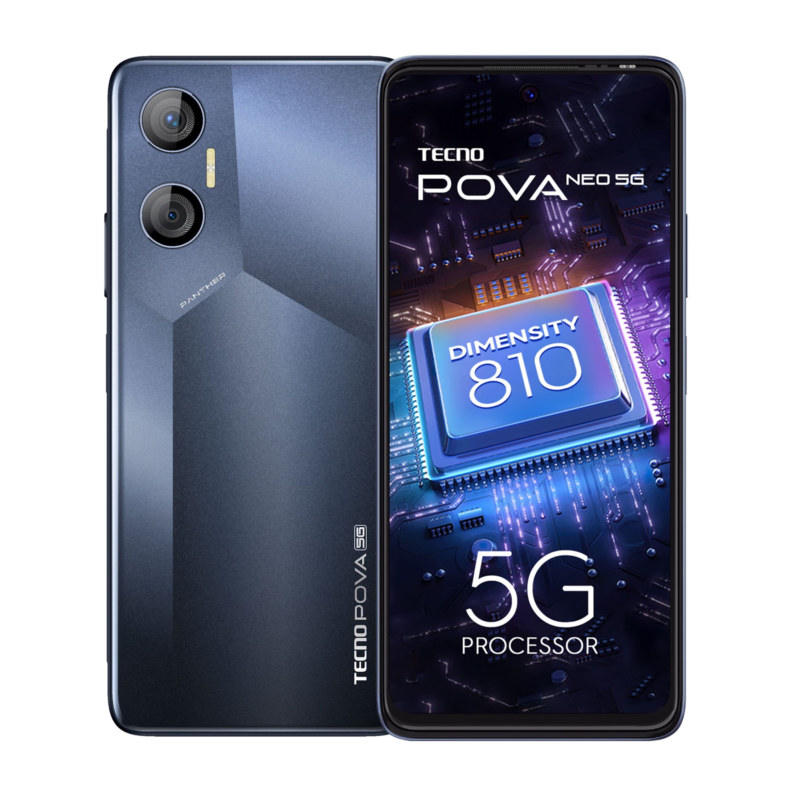 POVA Neo 5G_front and back_Sapphire Black