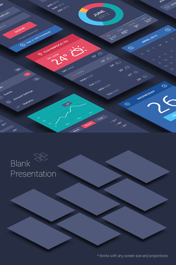 Perspective App Screens Mock-Up