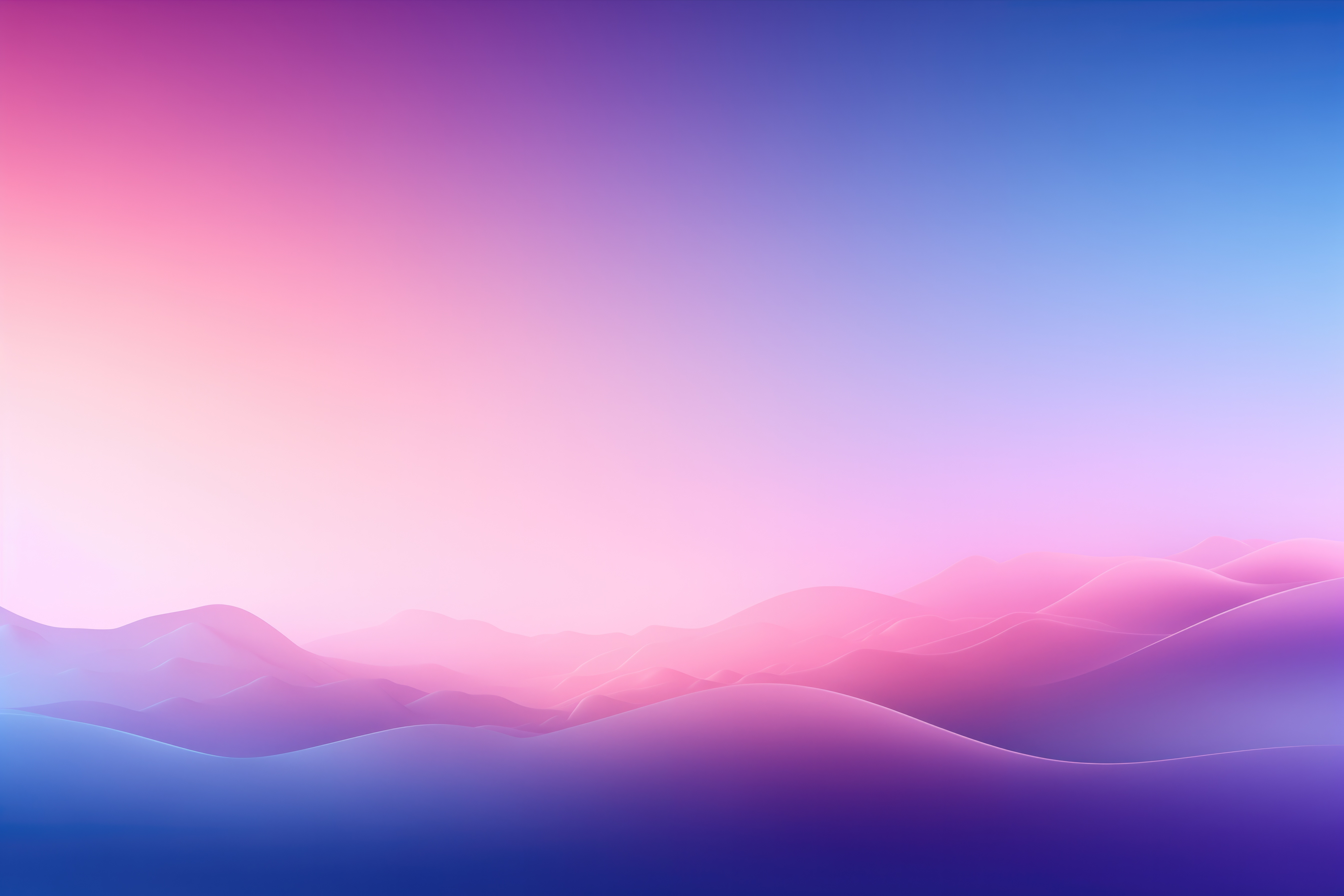 Calming Gradient Waves Wallpaper Free Download