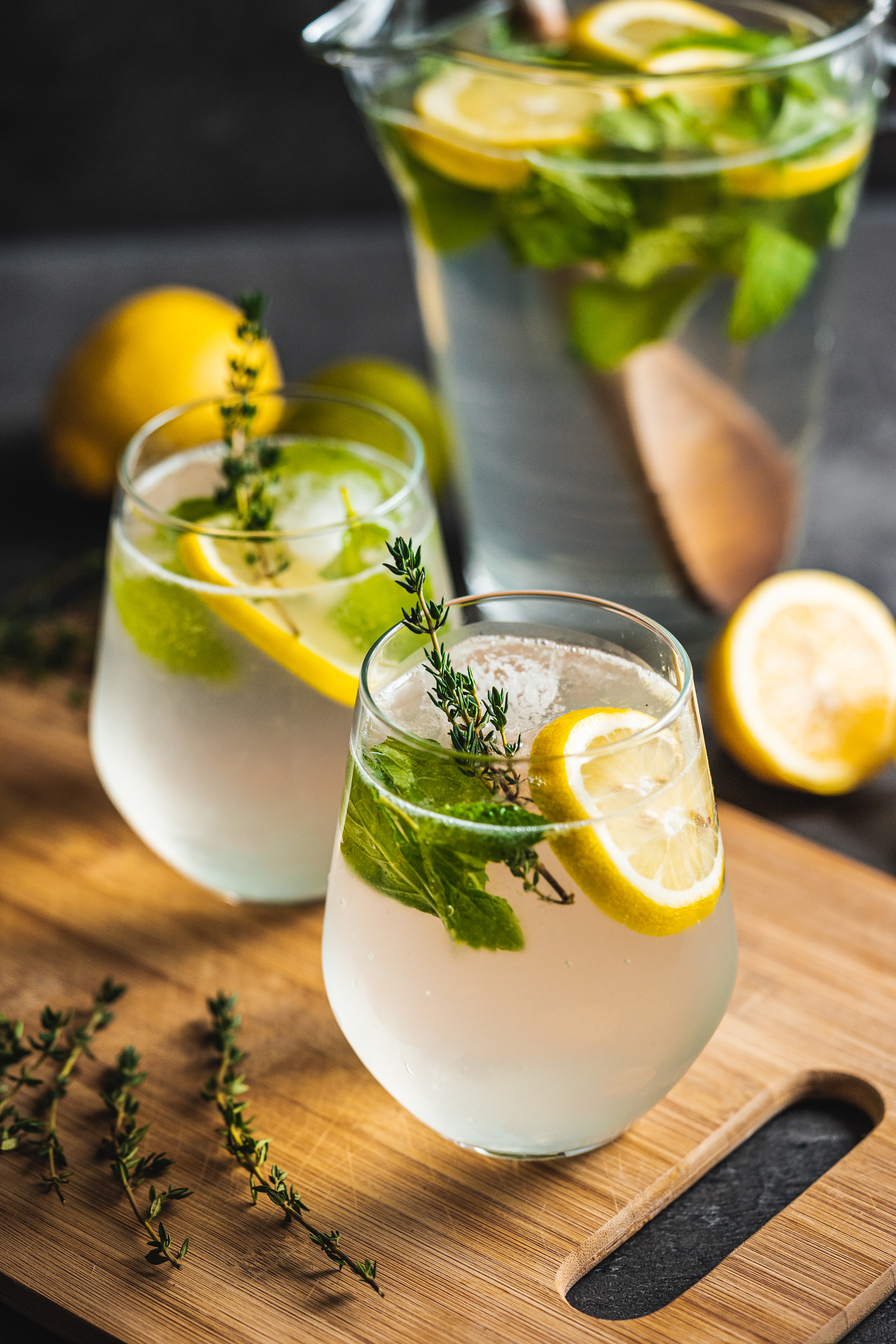 Homemade Lemon Drinks Free Photo