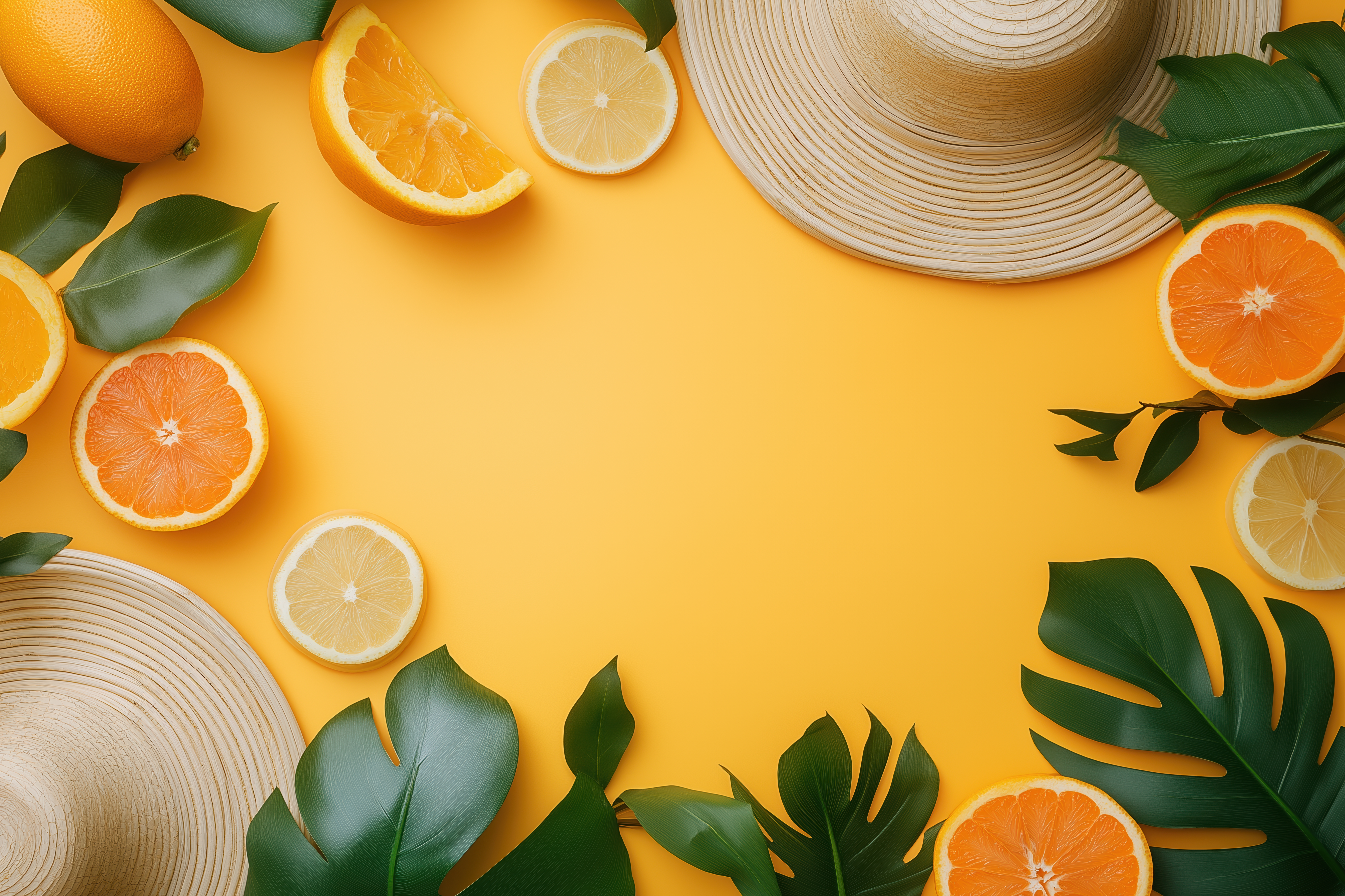 Summer Vibes Vacation Flat Lay Hero Background Free Image