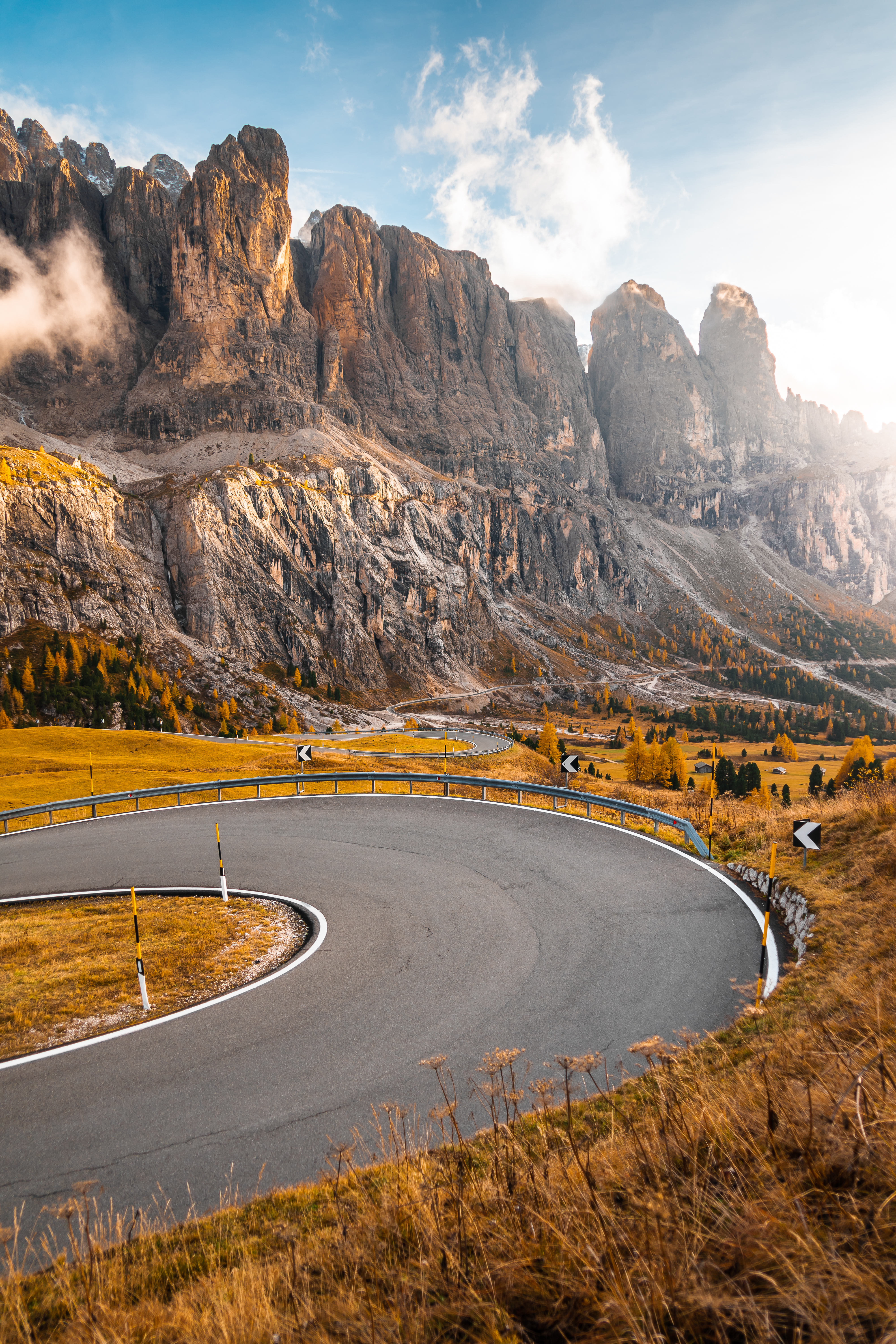 Val Gardena Roads, Dolomites Italy Free Photo