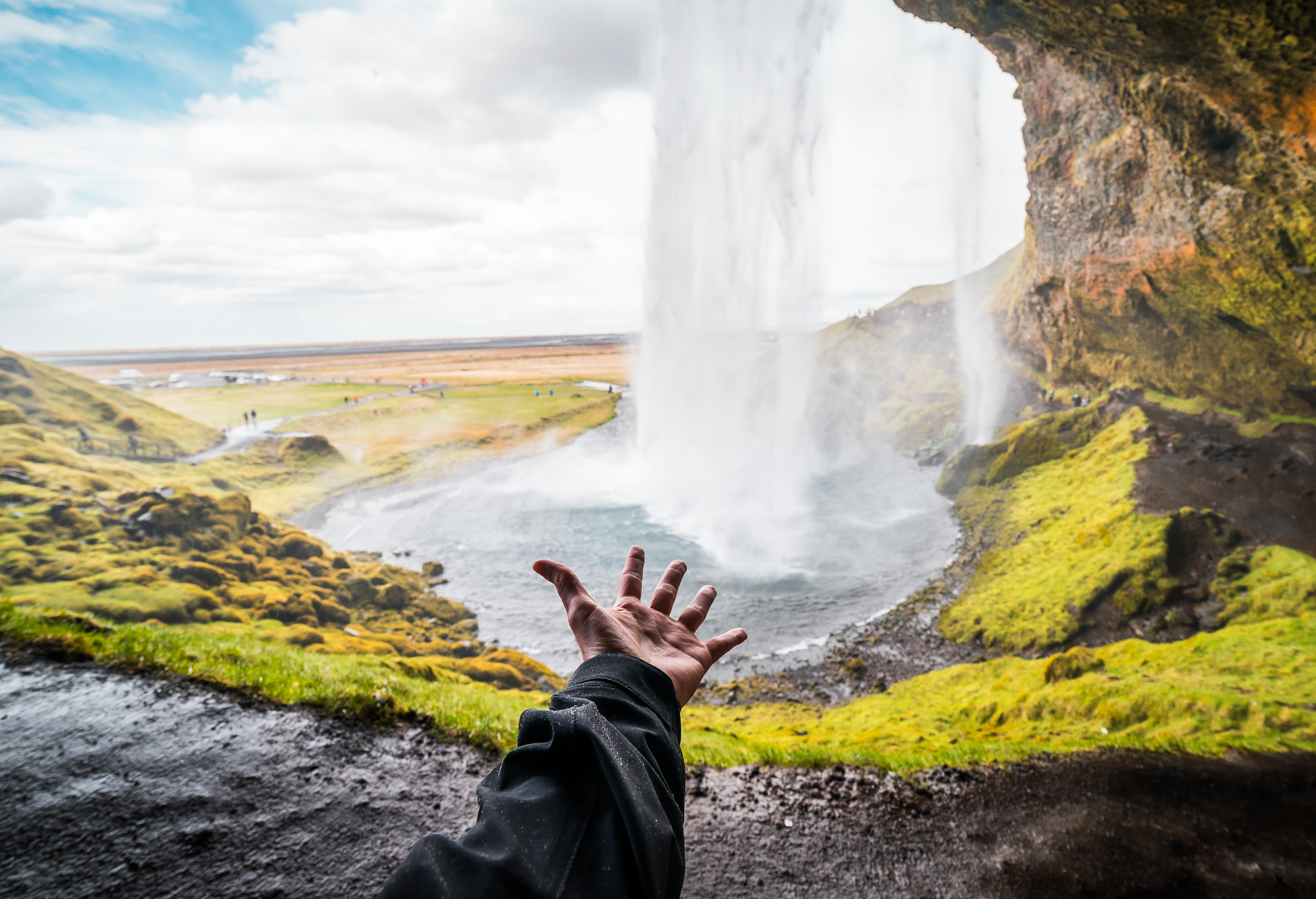 Welcoming Seljalandsfoss Waterfall Free Photo