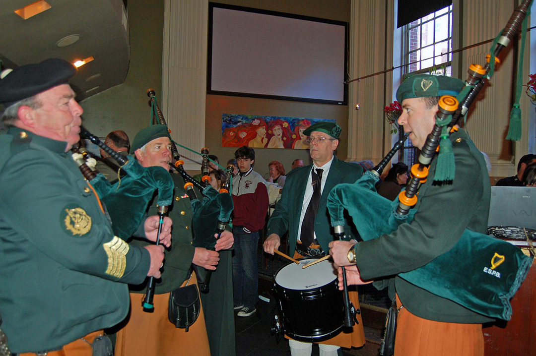 Irish Pipers Play The Plough