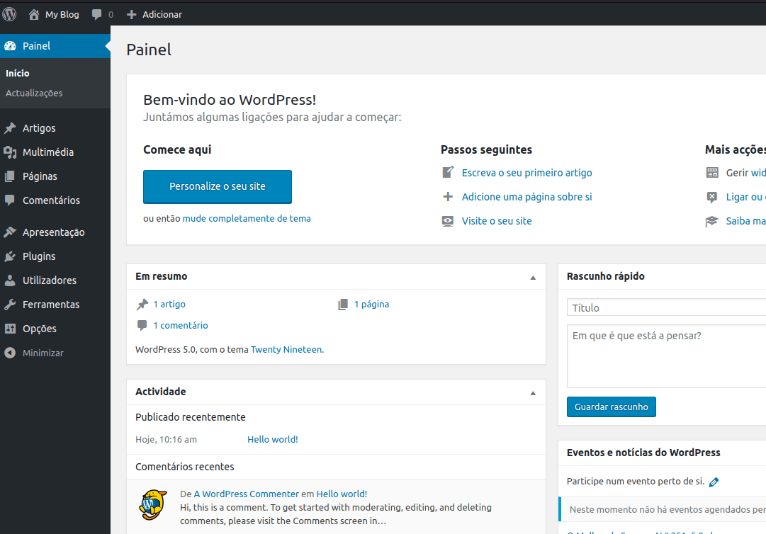velocidade do wordpress