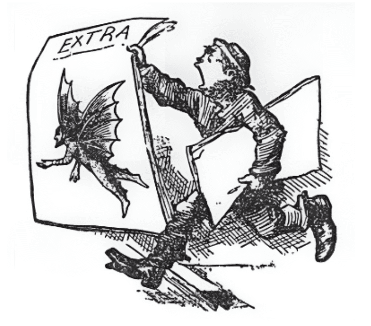 O jornal "The Sun" publica uma série de artigos sobre a descoberta de vida na Lua.