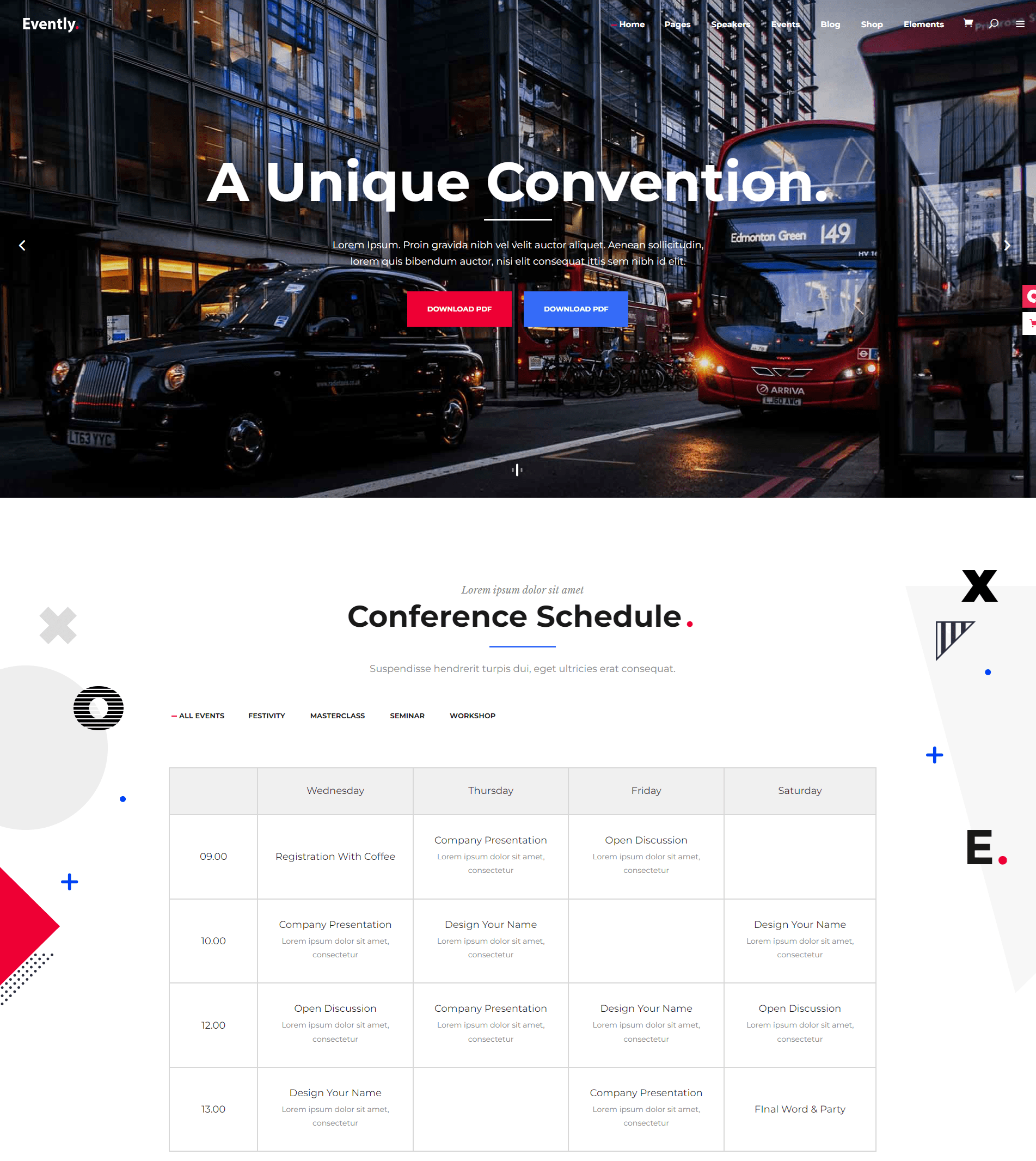 evently event wordpress theme