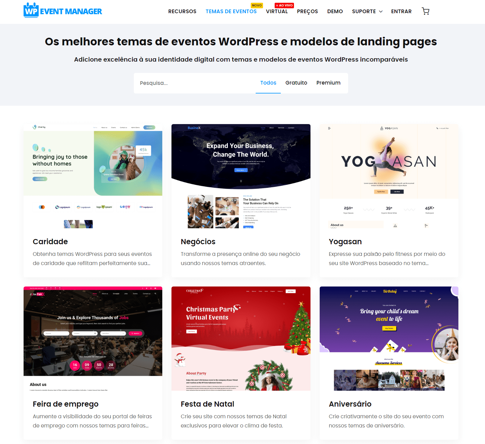 wp event manager wordpress theme