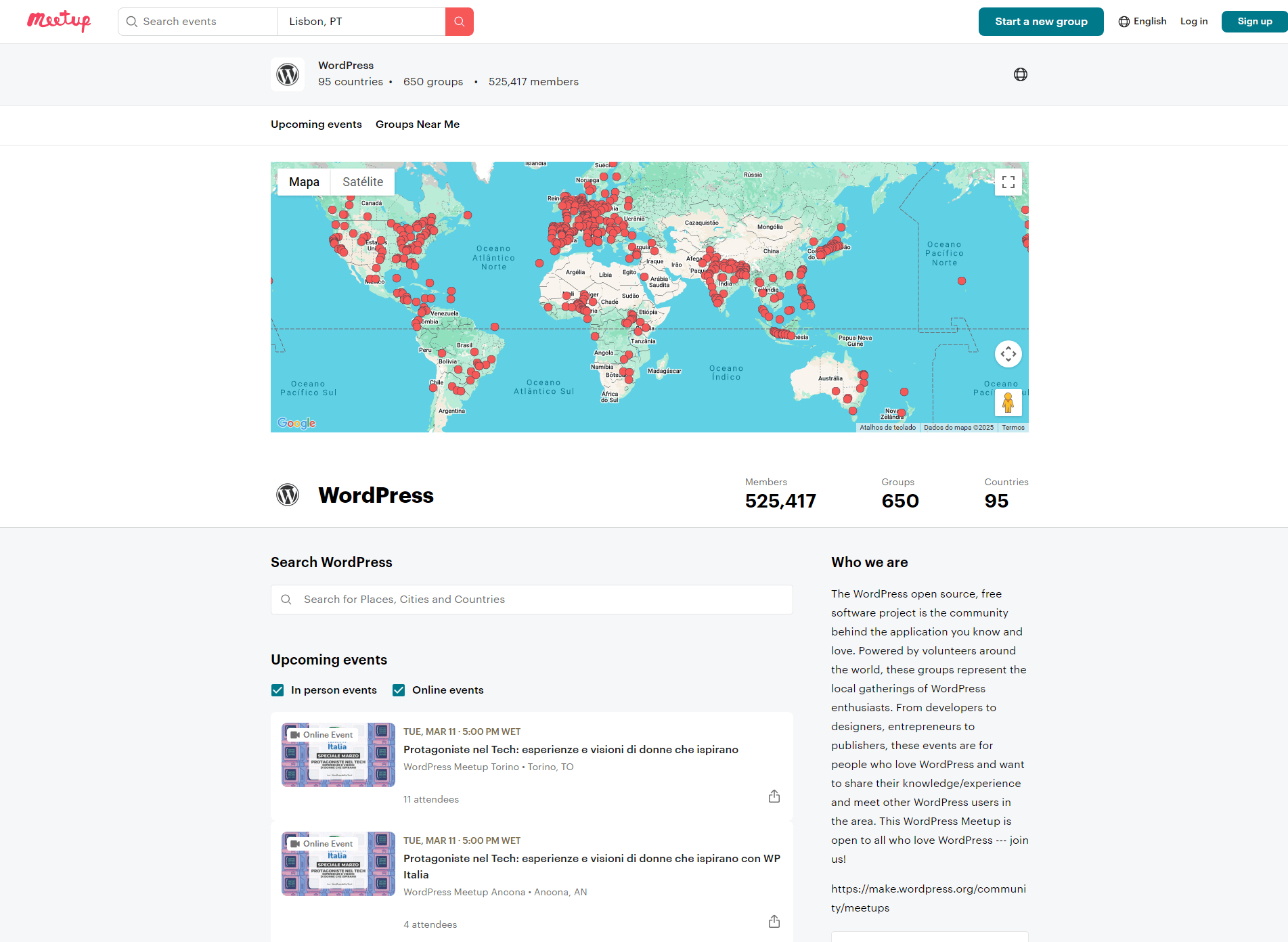 meetup event wordpress theme