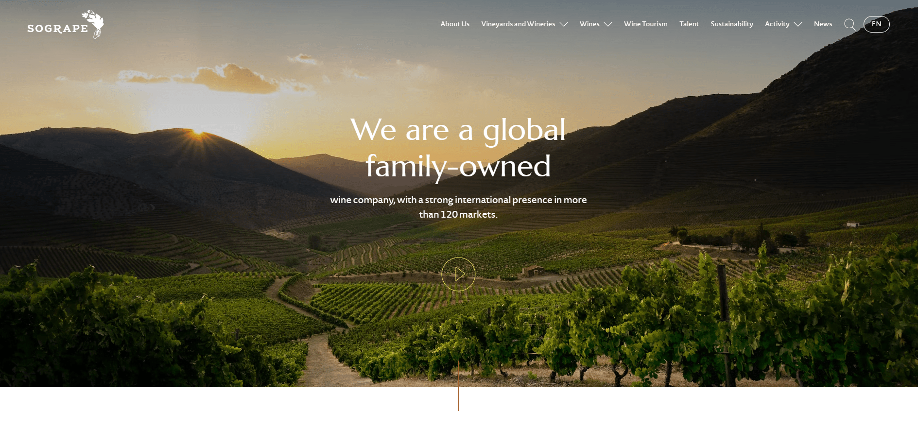 site institucional da Sogrape